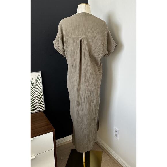 It Is Well Mandarin Gauze Dress Organic Cotton Made In California - Picture 6 of 11